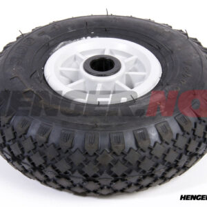 Luftgummihjul 3.00-4 med plastfelg, for båthengere.