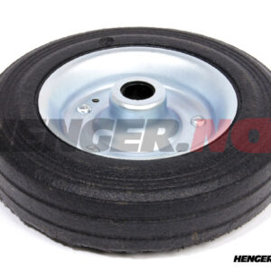 Hjul til nesehjul 200x50mm massiv gummi med stålfælg