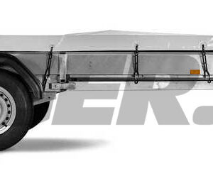 Flat presenning 1520x2580mm grå for Fogelsta RT-serien