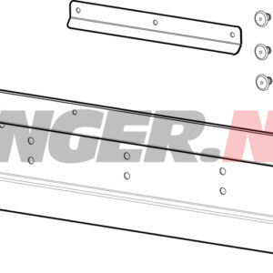 Skiltplate holder for montering på båthengere