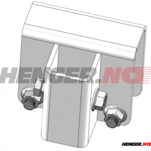 Klembrakett for firkantrør.