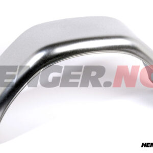 Skjerm 200x750mm stål, 2 knekk, uten hull.