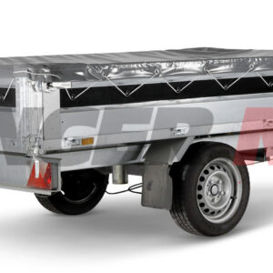 Flat presenning 1540x2740x347mm grå, for baktipp BT4260 med spredebrett