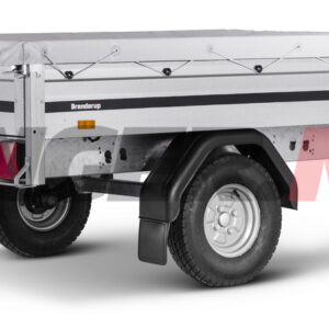 Flat presenning 1500x2580mm grå for Brenderup 3250s og 3251s