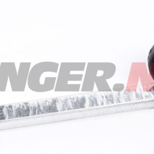 Premium sidestøtte, med sort rulle. Firkantrør 30x30mm