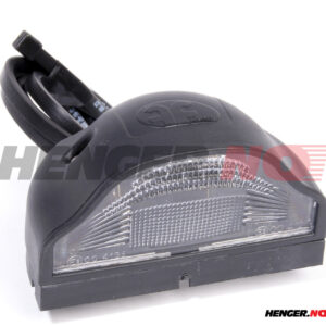 Skiltlys Aspøck Regpoint 100x56mm med 800mm ledning