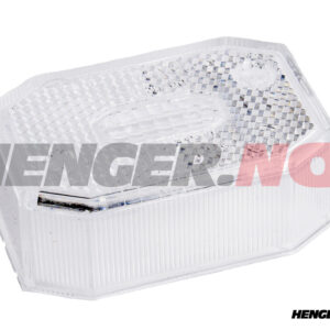 Glass posisjonslys Aspöck Flexipoint hvit