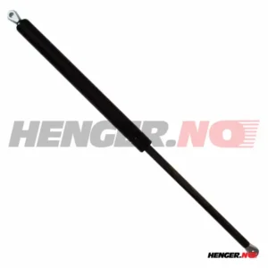 Gassdemper 800mm, vandring på 350mm, 2100N med 8mm øyeinnfesting i begge ender.