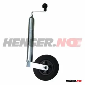 Støttehjul Ø48mm 150Kg 200X50mm hjul gummi/plast