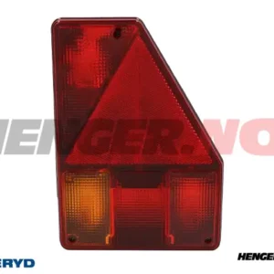 Baklys Aspöck Earpoint I høyre 180x255x83 med triangelrefleks. Bajonettilslutning