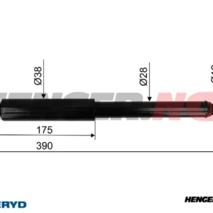 Påløpsdempere for BPW/PEITZ/Grümer AK 3509 - Før år 1998, cc=390