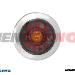 LED-baklys SCANDI-313 krom Valeryd høyre/venstre Ø155×39mm 12-36V, bajonettilslutning 5-pol