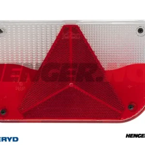 Glass Jokon Baklys h 200*130*56 med triangelrefleks og skiltbelysning. (til 3010053)