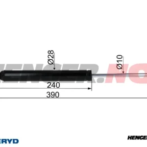 Påløpsdempere for BPW A 1510 / AK 2008 CC=390