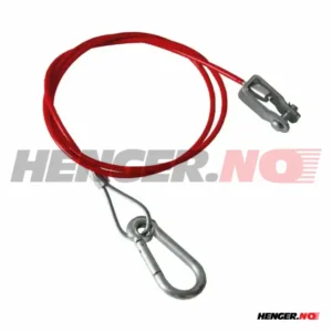 Sikkerhedswire med gaffel 1050mm for Knott