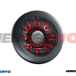 LED-baklys SCANDI-314 svart Valeryd høyre/venstre Ø155×39mm 12-36V, 1m kabel