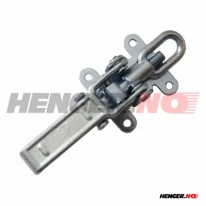 Excenterlås med sikring og justerbart øye. Laget i støpejern.