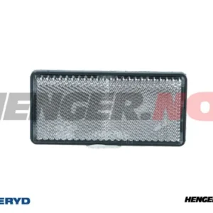 Radex rektangulær refleks selvheftende hvit 103x51 mm