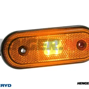 LED Sidemarkeringslykt Valeryd 120x46x18mm gul 12-30V med refleks inkl. 450 mm kabel