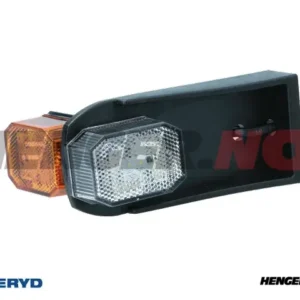 LED Posisjonslys Aspöck Flexipoint vit/gul med brakett 0,5 m DC-kabel