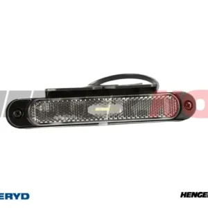 LED Posisjonslys Valeryd hvit med refleks 12-36V 0,5m kabel med holder