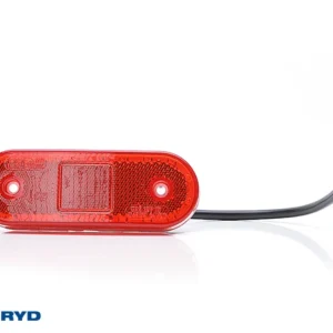 LED Posisjonslys WAS 114x63x40 rød 220mm kabel