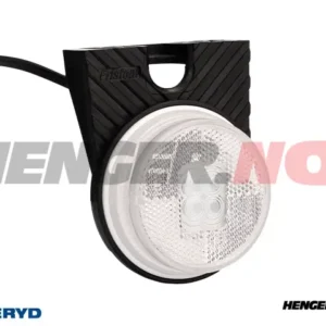 LED Posisjonslys L Ø80x118x29mm hvit 46cm kabel