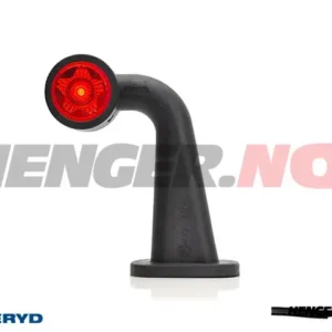 LED Sidemarkeringslykt WAS Høyre 148,5x125,5x49,5 rød 180mm kabel