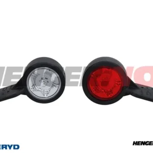 LED Sidemarkeringslykt WAS 117x59x45,5mm rød/hvit 360mm kabel