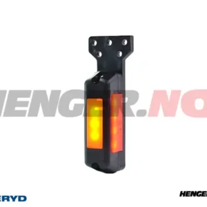 LED Sidemarkeringslykt WAS Venstre 90x35,5x42 gul/rød/hvit 210mm kabel