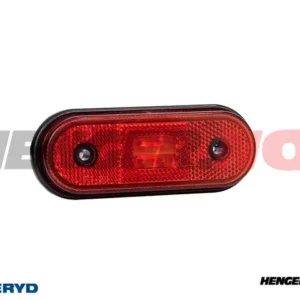 LED Posisjonslys Valeryd 120x46x18 rød 12-30V med refleks inkl. 450 mm kabel