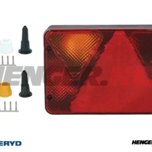 Baklys Ajba Venstre 189x135x51 skiltlys. Bajonettilslutning 4(5)-polet