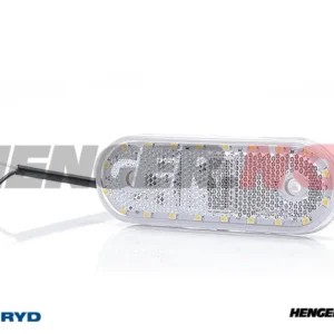 LED Posisjonslys WAS 114x40x40 hvit 220mm kabel