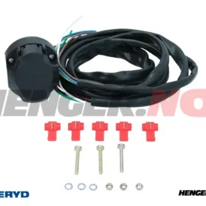 Tilhengerkontakt 13-polet med kabel 1,5 m