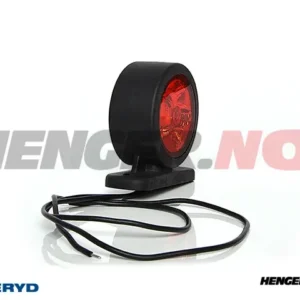 LED Sidemarkeringslykt WAS 70x74x28mm rød 360mm kabel