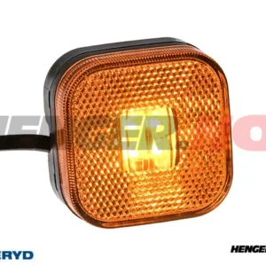 LED Sidemarkeringslykt Valeryd 62x62x27mm gul 12-30V inkl. 450mm kabel