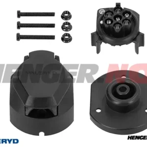 Hengerkontakt 7-polet for tilhenger med bryter for tåkelys