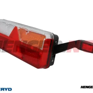 LED Baklys Valeryd Kingpoint Høyre 569x153x88mm 12-36V 6-funksjonelle AMP 4 superseal-stikkontakt 2PIN Markeringslys på gummiarm