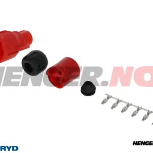 Bajonetkoppling Radex 6 st ledere, venstre rød