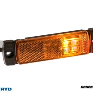 LED Sidemarkeringslykt Valeryd 130x32x14,5mm gul 12-30V med refleks inkl. 450 mm kabel