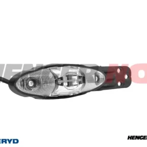 LED Breddemarkeringslykt 162x41x36mm rød/hvit 500mm kabel