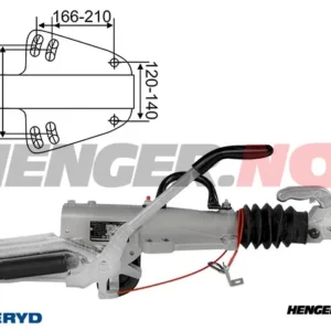 Påløpsbrems Knott, V, KFG35-D, 2700-3500Kg