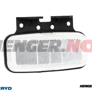 LED Posisjonslys Valeryd 123x80x38mm Hvit 12-36V, kabel