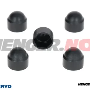 Mutterbeskyttelse 17mm M10 svart (5-pack)