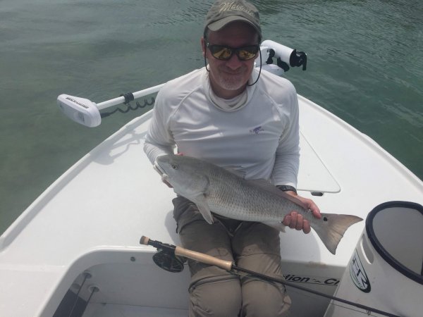 Lagoon Redfish while Fly Fishing