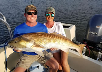 Monster Redfish caught in Bayport Florida 