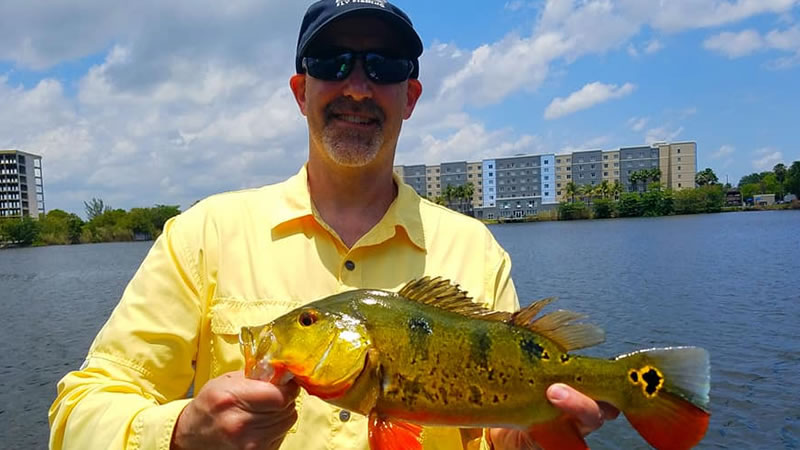 Blue Lagoon Fishing Charters in Miami Florida for Exotic Peacock Bass