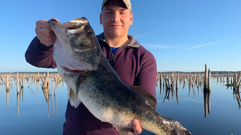 St Johns River bass fisherman