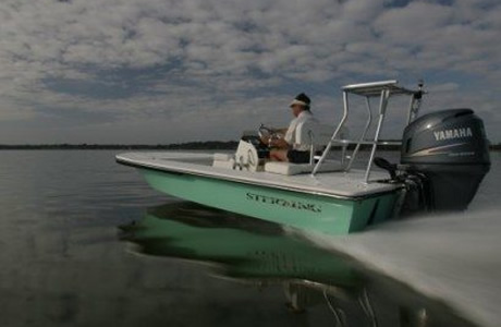 Bonefish flats fishing boat