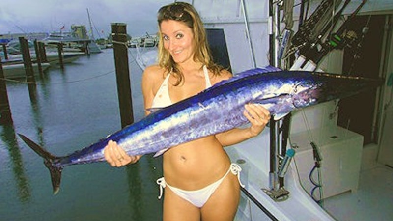 Deep blue Waters where Wahoo Feed